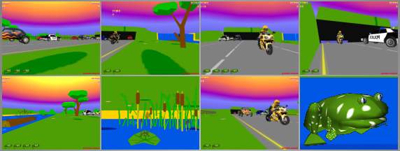 Banshee Frogger لعبة الموتسيكلات الممتعة 3d 522-3