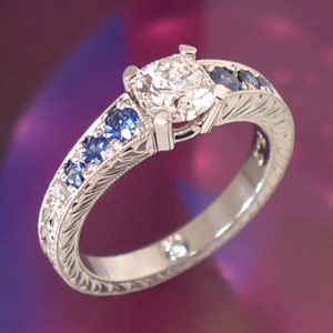 Juvelyrika Antique%20Diamond%20Sapphire%20engraved%20Ring300