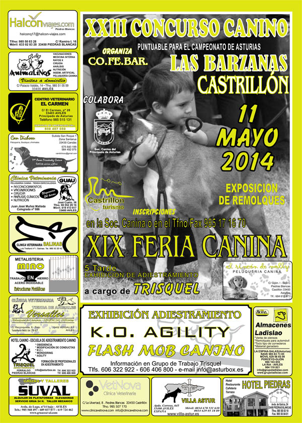 XXIII Concurso Canino de Las Bárzanas 2014 Barzanas_2014_cartel