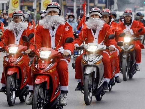 Noël en Asie du Sud-est Motos%20noel