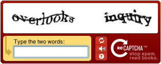  الحل البديل لعدم ظهور صورة التحقق البشري  Recaptcha-example