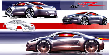 [Présentation] Le design par Peugeot Peugeot-308-RCZ-design-panel-1