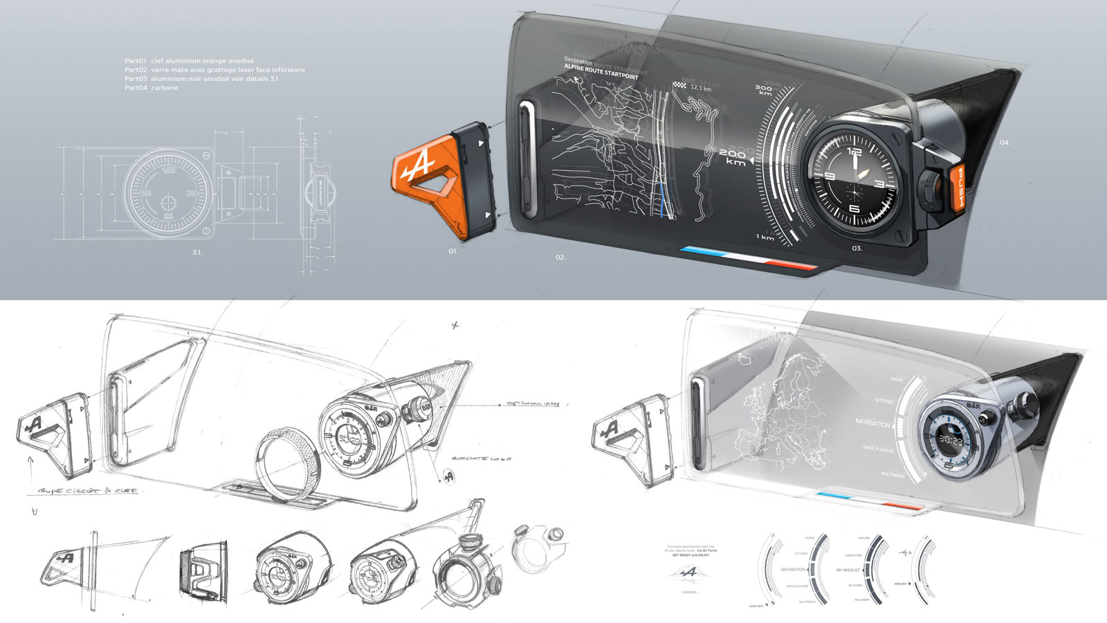 2017 - [Alpine] A110 [AS1] - Page 6 Alpine-Vision-Concept-Interior-Detail-Design-Sketch-Render-01