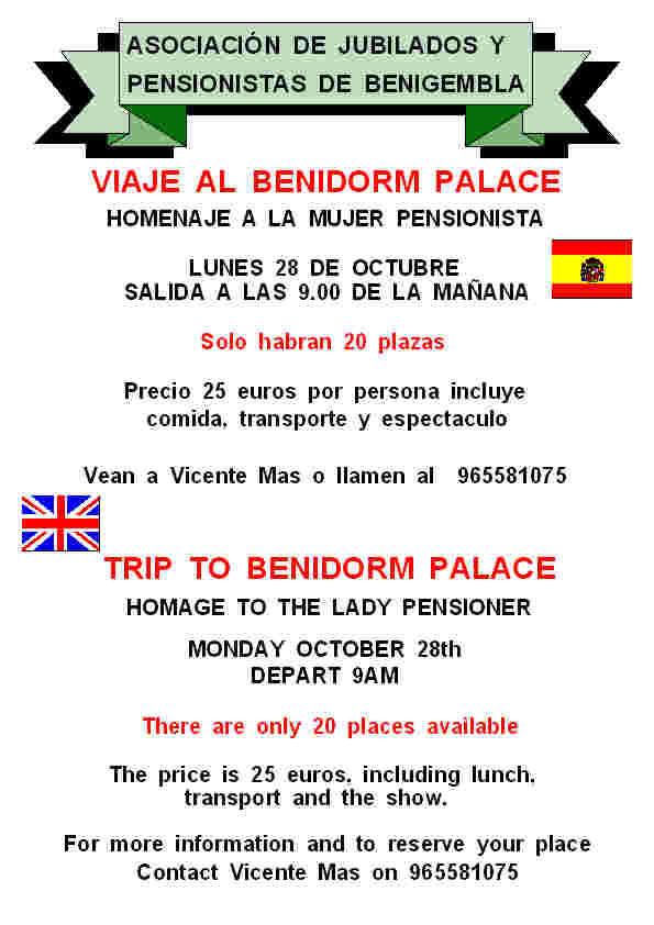 Trip to Benidorm Palace - October 28th 2013 Poster25-2013