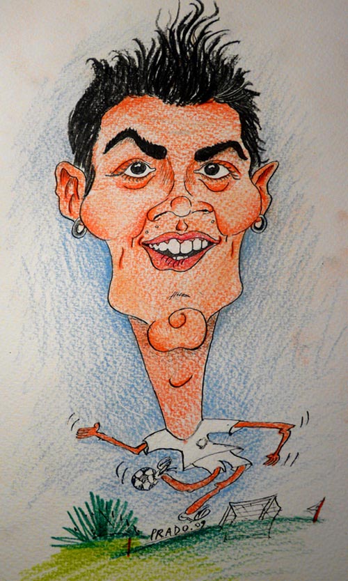 Caricaturas. Caricatura-de-cristiano-500