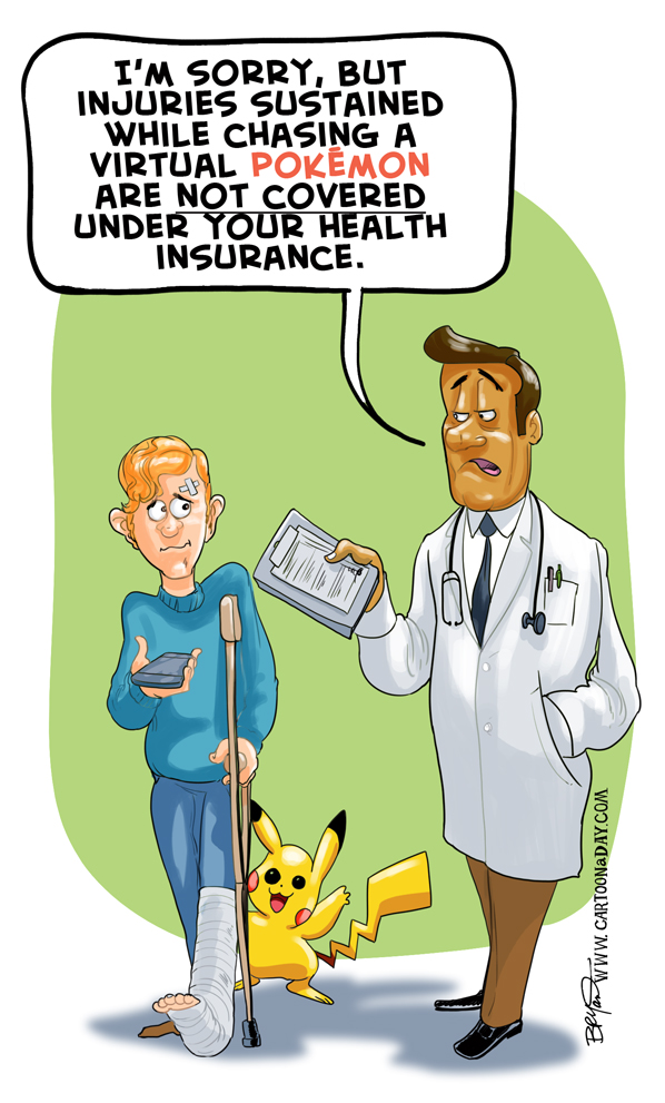 Pokémon Go : la chasse aux Pokémon est ouverte Pokemon-go-cartoon-doctor-598