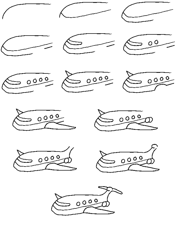 `~مجموعة من نمادج لرسوم مبسطة لمعلمي المرحلة الابتدائية~` Drawairplane