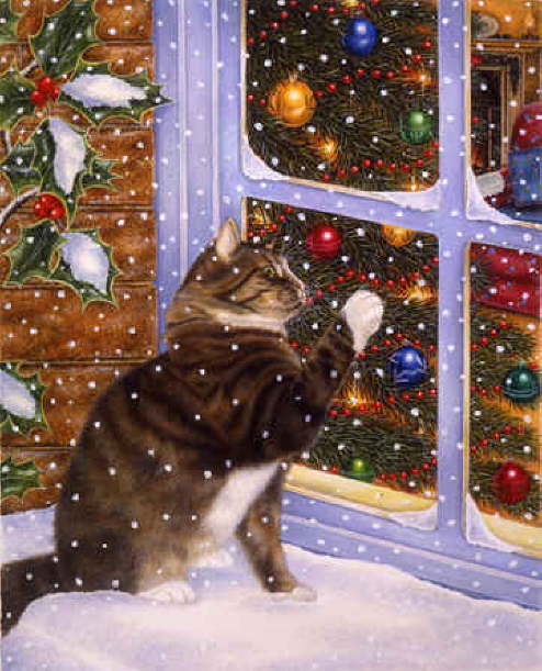  قطتي إمرحي في الثلج~ لوحآت تششكلية Db_Christmas_Visitor__Anne_Mortimer1