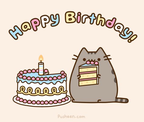 Happy birthday Mkay Pusheen_birthday