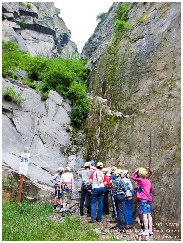 Valle Elvo, Ferrata della Balma Balma_ragazzi_2