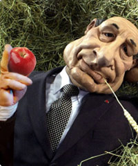 Les photos de mon iPod touch. Chirac-pomme