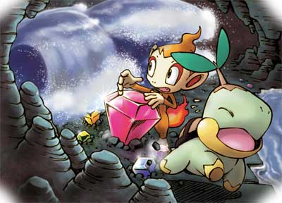 Guía Pokémon Mundo Misterioso - Expedición Tiempo/Oscuridad Chimchar_turtwig