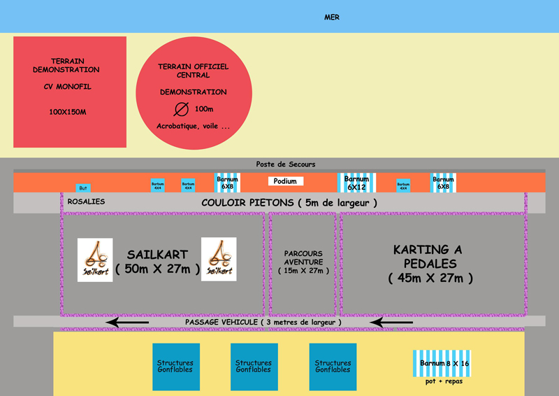 cerf-volant mania 2011 stella-plage Plan