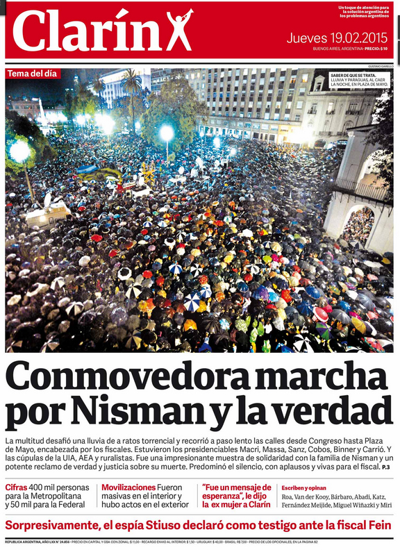  ARGENTINA Apareció muerto el fiscal que acusó a Cristina Fernández de encubrimiento en caso de terrorismo Tapa4