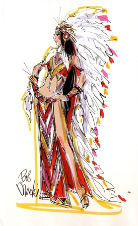 A peek at Miss Universe 2012 national costumes (unofficial) Half_Breed_Sketch