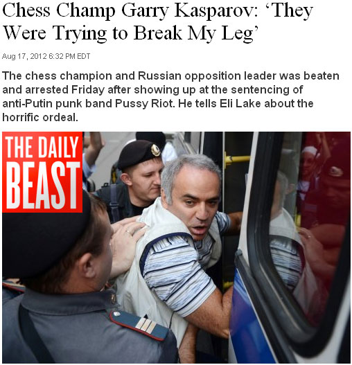 Garry Kasparov arrested and beaten by police Dailybeast02