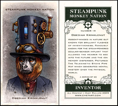 Juego de cartas de monos steampunk!! Krinklenut2side