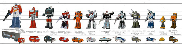 Entrevues en français et anglais de Flint Dille, Bob Budiansky, Bryce Malek, Peter Cullen, Frank Welker et bien d'autres sur Les Transformers (G1) - Page 3 2013_03_23_Autobots_line-up