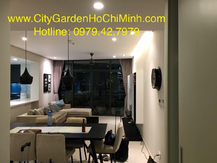 Cho thuê căn hộ City Garden Penthouse 4 phòng ngủ đầy đủ nội thất Great-apartment-on-city-garden-building-5mins-drive-down-town-dist-1_1482046379