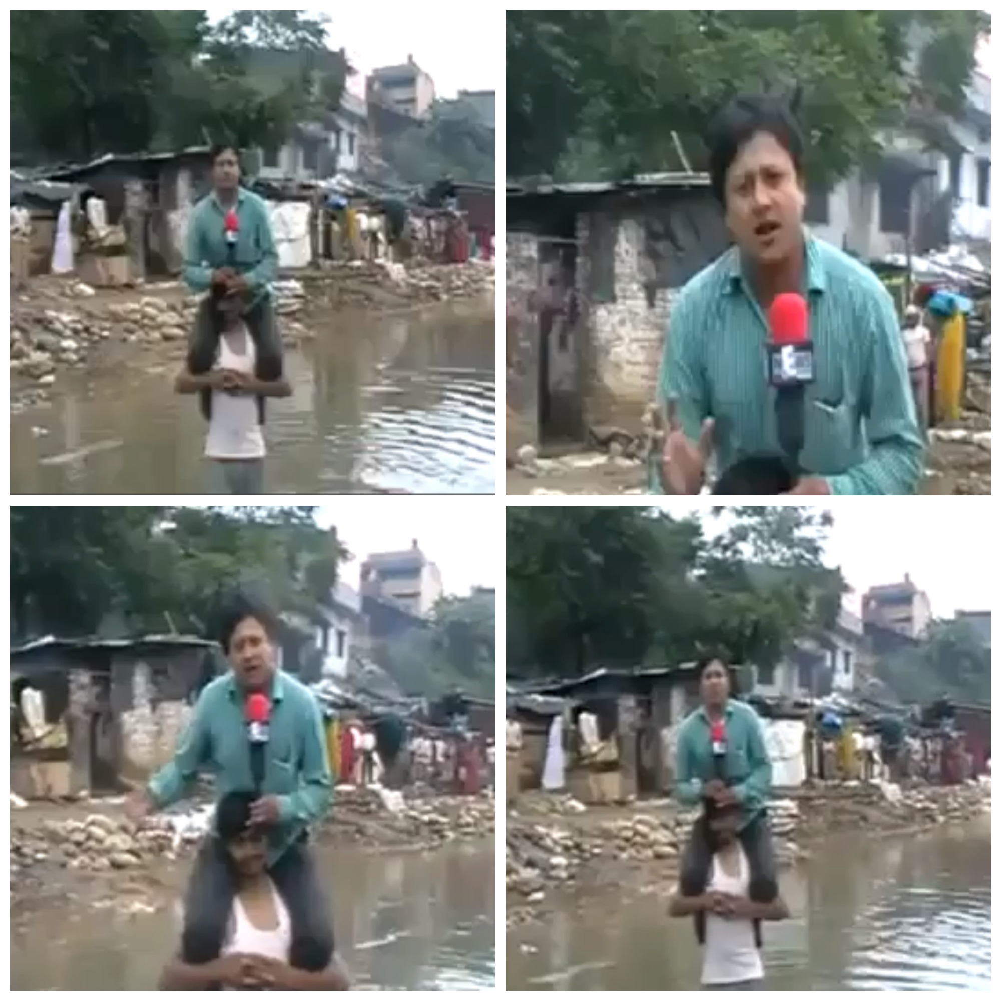 Video: Periodista indio informa sobre las inundaciones a lomos de un afectado  PicMonkey-Collage1.jpg1