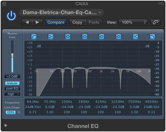 Análise de gravação, mixagem e masterização (Dama Elétrica) Dama-eletrica-bateria-baixo-04-caixa-01-chan-eq