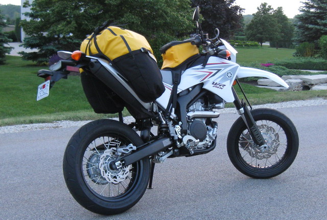 Got a new 2010 WR250R Yesterday 2010_Yamaha_WR250X_LR_with_Giant_Loop_Bags_Attached