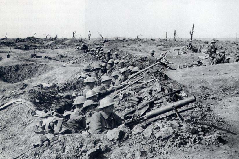 La guerre Eslagnes-Sinà Tranchee_britannique