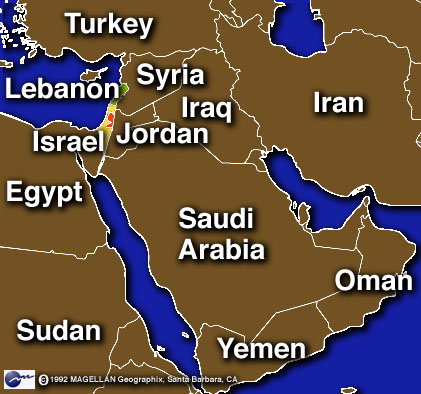 AMÓN=EGIPTO=LOS AGARENOS: ¡DESPIERTA LAS GUERRAS DEL FIN VIENEN!   INQUIETUD EN ISRAEL POR EL FUTURO DE MUBARAK    Middle_east_region