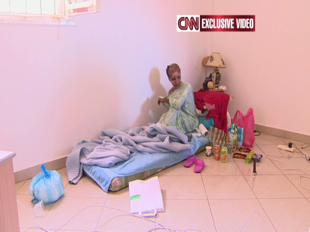 Luxury, horror lurk in Gadhafi family compound Rivers.scarred.after.gadhafi.cnn.640x480