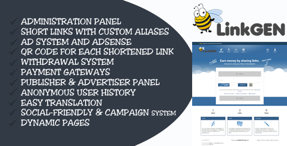 LinkGen - Monetized AdFly Clone URL Shortener PHP Script 1486574706_linkgen