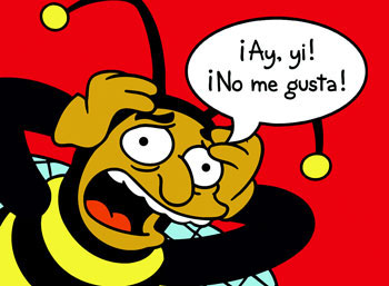 video divertenti - Pagina 2 Bumble-Bee-Man-Ay-yi-No-me-gusta