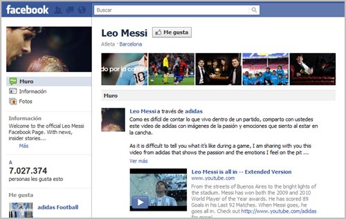 El arreglo entre Facebook, Adidas y Messi Fanpage-messi