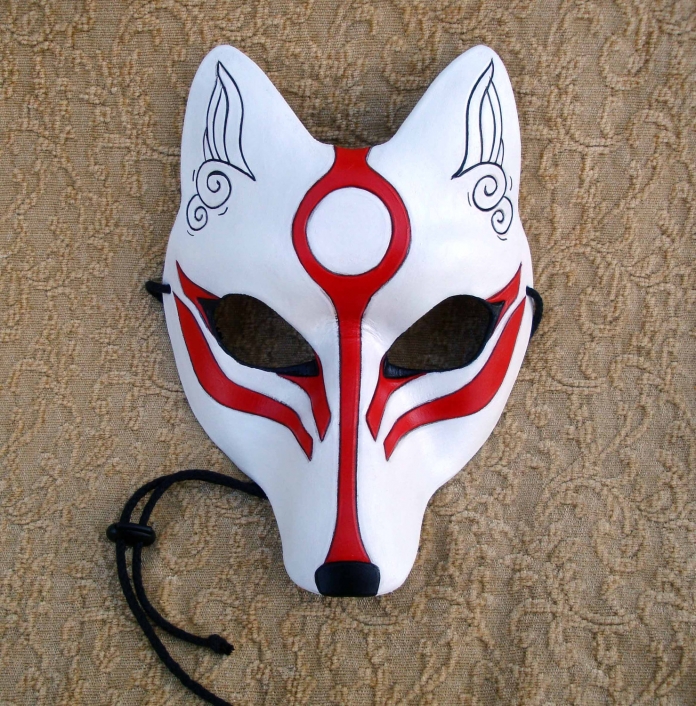 [Curiosidade] 10 máscaras tradicionais e atuais do Japão Mscara-kitsune_696x706