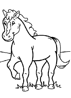 Dibujos de caballos para imprimir y colorear Dibujos-caballos-colorear-p