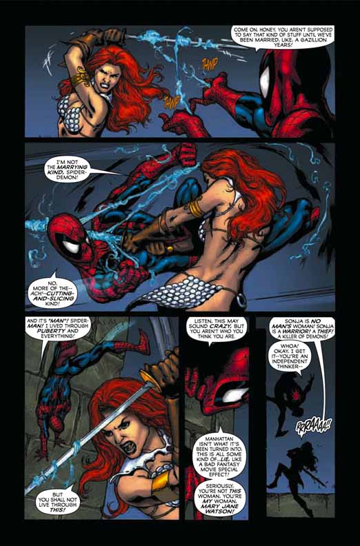 Spider-Man / Red Sonja # 1-5 [Mini Série] Spideyredsonja26