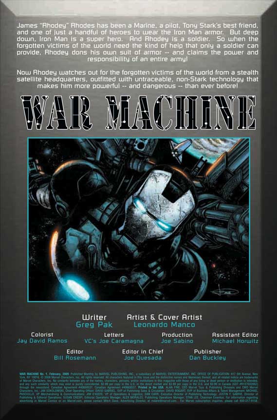 War Machine #1-12 [Série] - Page 4 Warmachine11