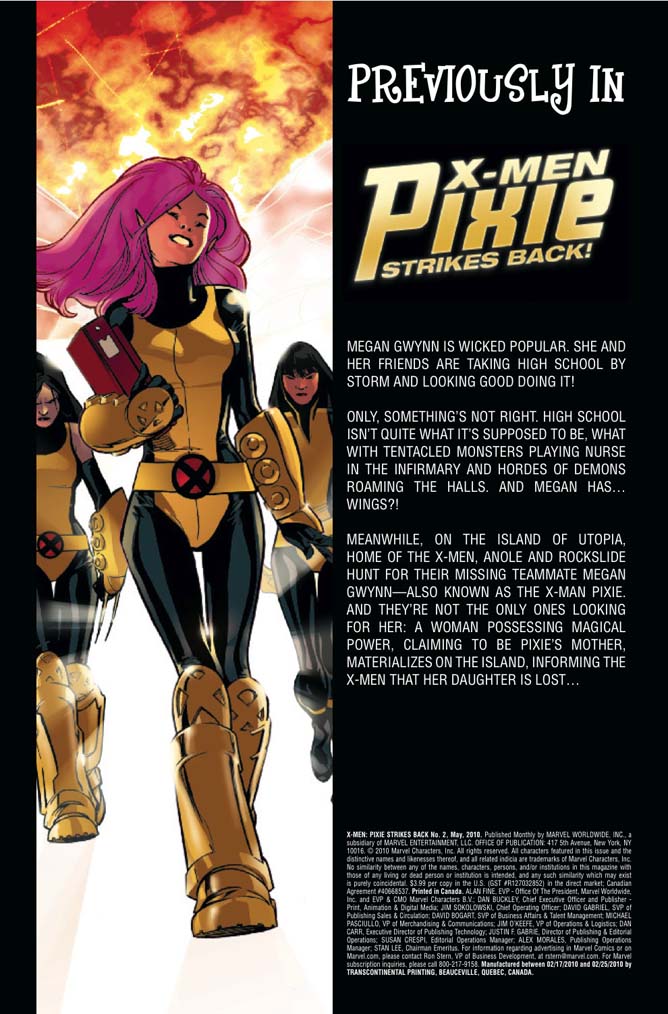 X-Men: Pixie Strikes Back #2 (of 4) (preview) Xmenpixie21