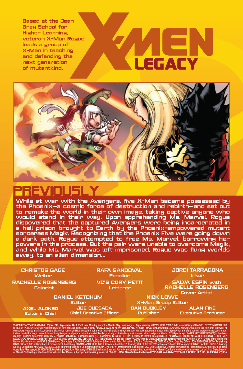 X-Men Legacy # 271 (preview) Xmenlegacy2714