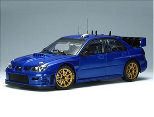 Subaru Impreza WRC S12, Kris Meeke, Rally Ireland 2007, 1/18 AA Autoart-subaru-impreza-wrc-2006-plain-body-blue-in-metallic-blue-118-scale-