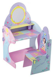  ديكورآت من اميرات ديزنـي Disney-princess-vanity-table-and-chair