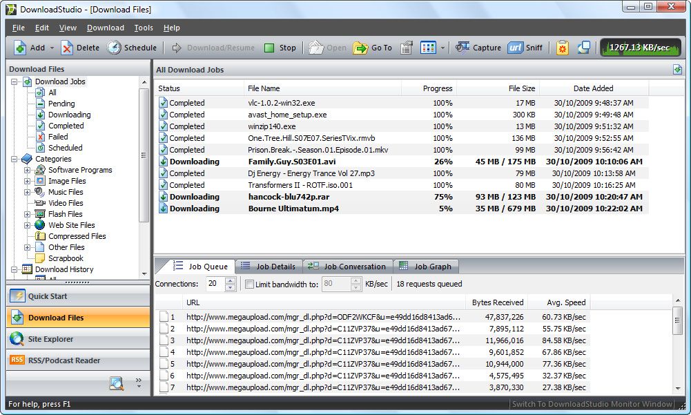 full - Conceiva DownloadStudio 6.0.7.0 full Screenshot1