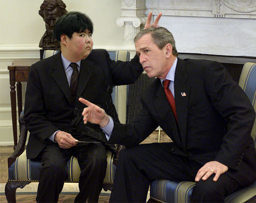 les drolerie Politique-bush-chinois