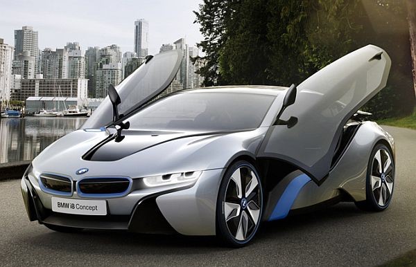 BMW 2013 I8 BMW-Electric-Car-Gullwing