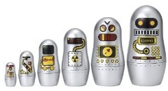 Loose figure production  Robot-Matryoshka-dolls