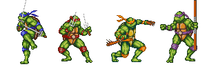 Internation Mugen tournament level 1 Turtles