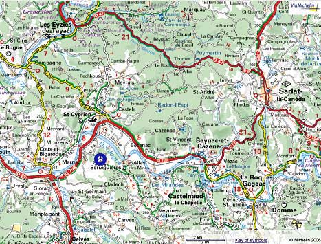 Dordogne (24) Berbiguères  2.1Map-Berbiguieres