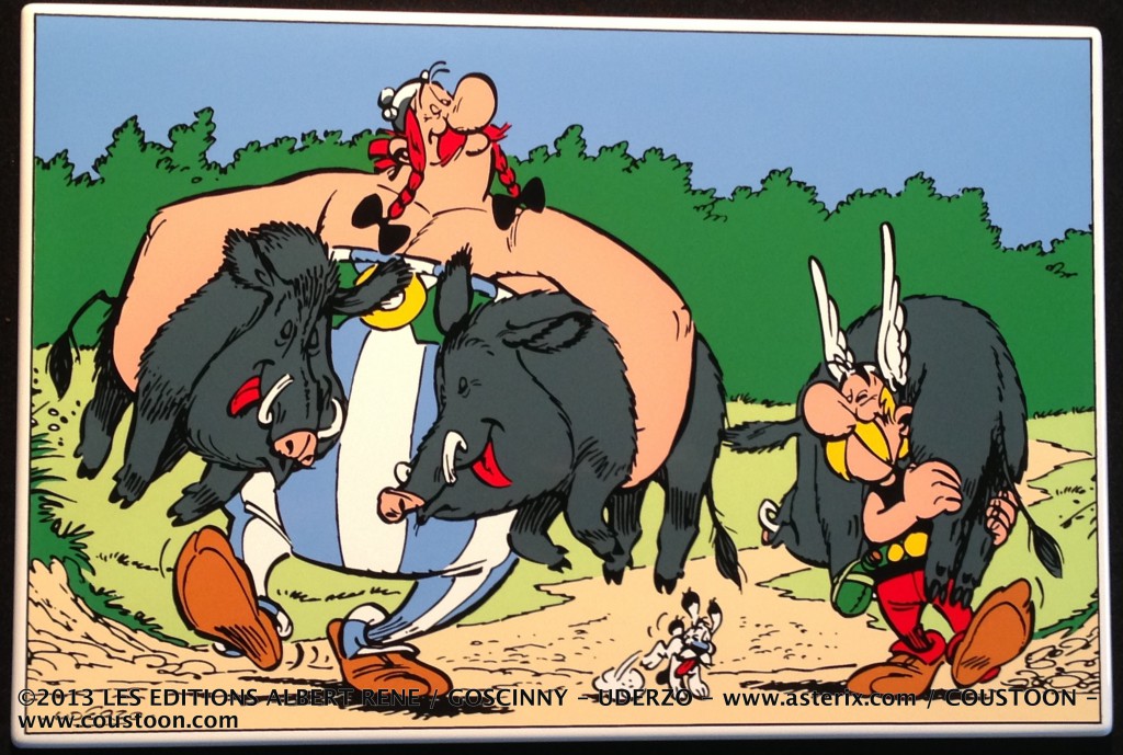 Plaque sérigraphiée: Astérix - Obélix et Compagnie (décembre 2013) Asterix-uderzo