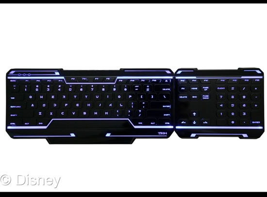 Disney : Un clavier TRON qu'il a grave la classe  Clavier-tron