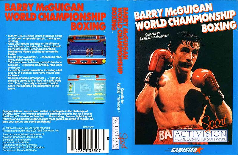 Votre pire du meilleur des jeux de sport sur Amstrad CPC ! 800px-Activision_barry_mcguigan_world_championship_boxing_cover