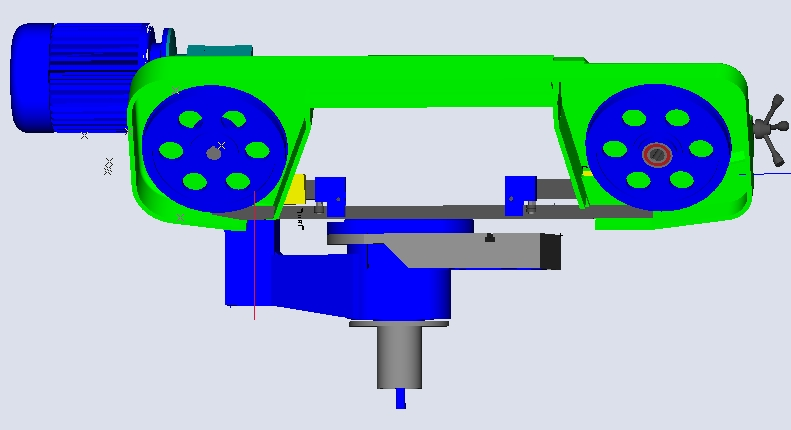 fabrication maison d'une scie à ruban pour métaux D06